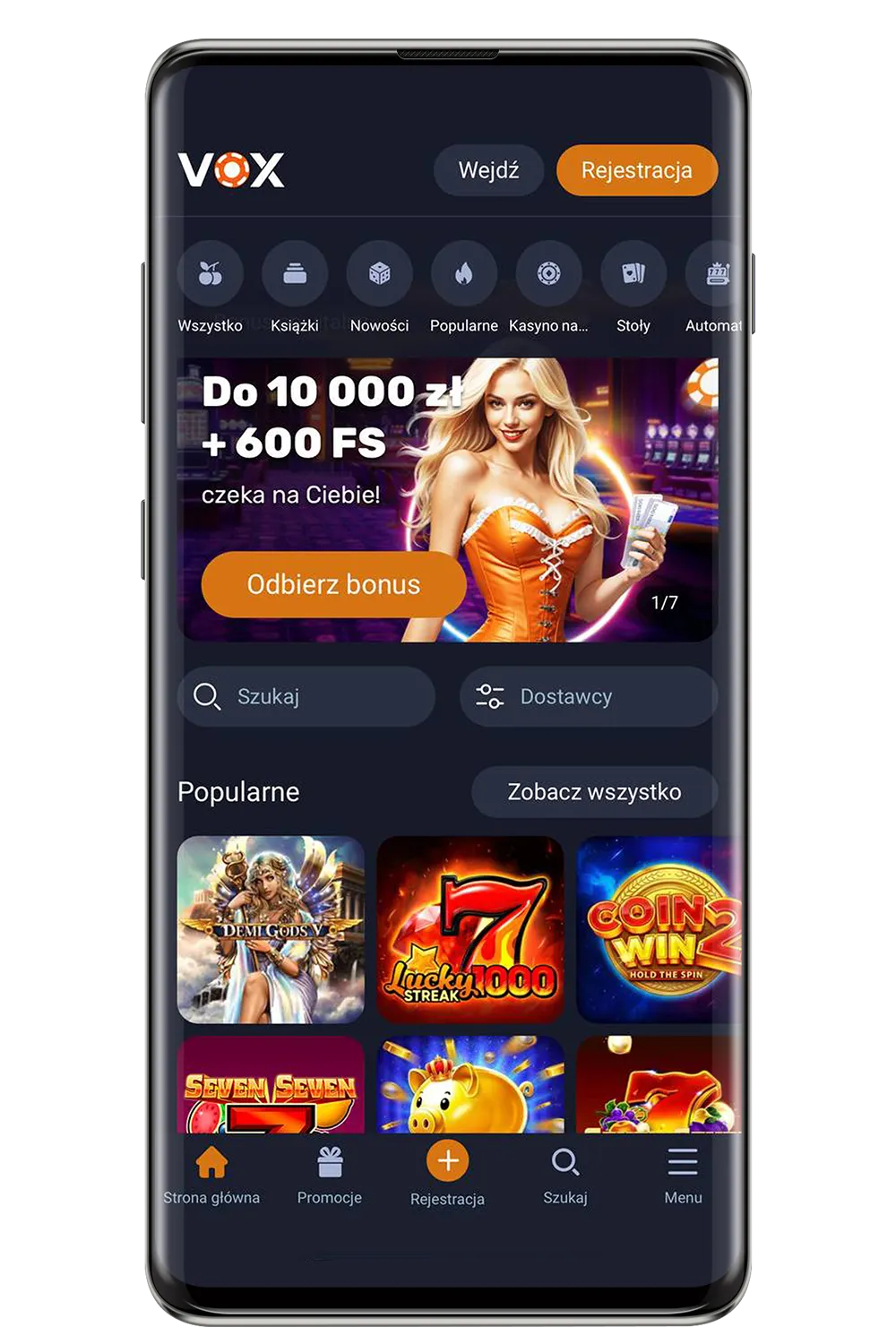 Zrzut ekranu z oficjalnej strony internetowej