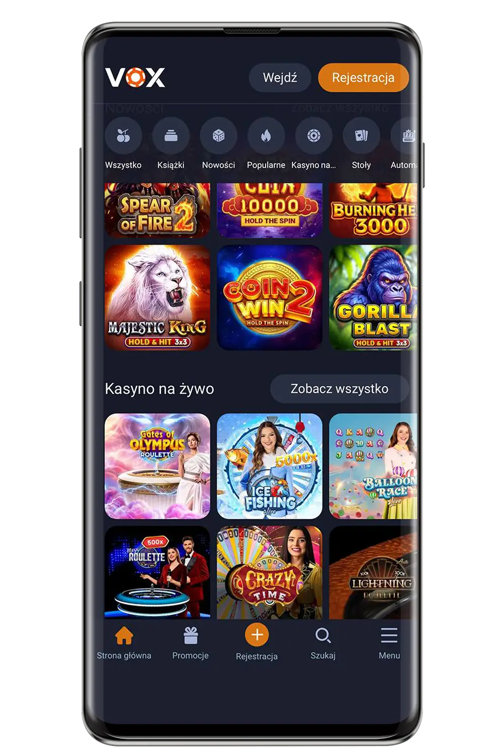 Zrzut ekranu z oficjalnej strony internetowej